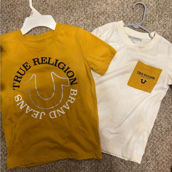 True Religion Other - True Religion Kids' Mustard and White Tees